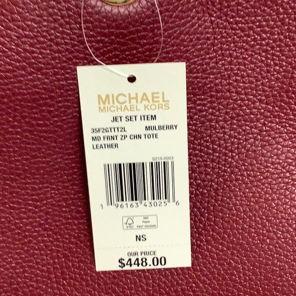 NWT Michael Kors Jet Set Medium Tote - Picture 6 of 6